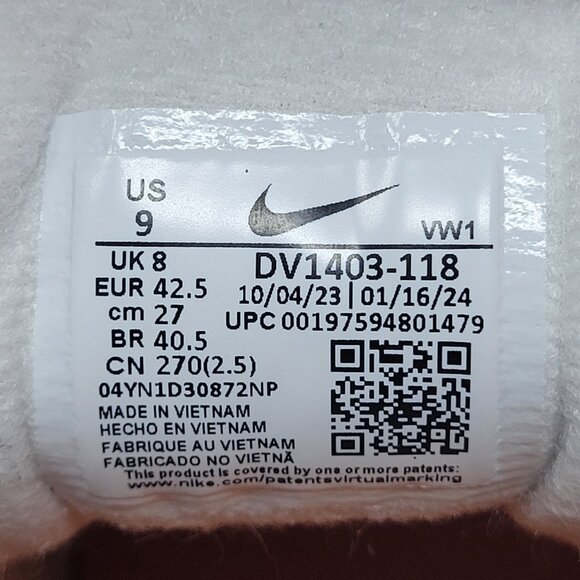 Nike Air Max 1 86 OG Golf Shoes Spikeless Bright Ceramic Orange White DV1403-118 - Picture 12 of 16